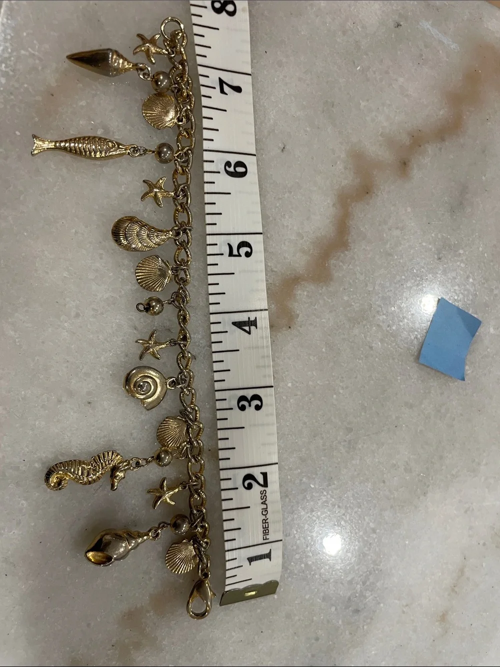 Gold-Tone Sea Life Charm Bracelet - Women Jewelry